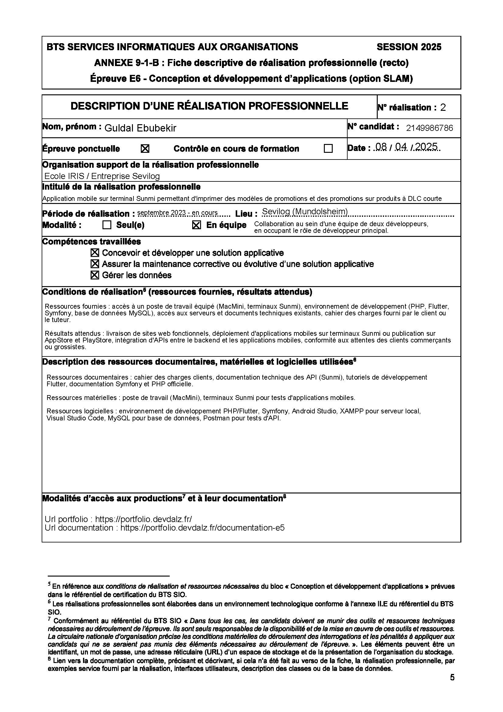 fiches missions page 1